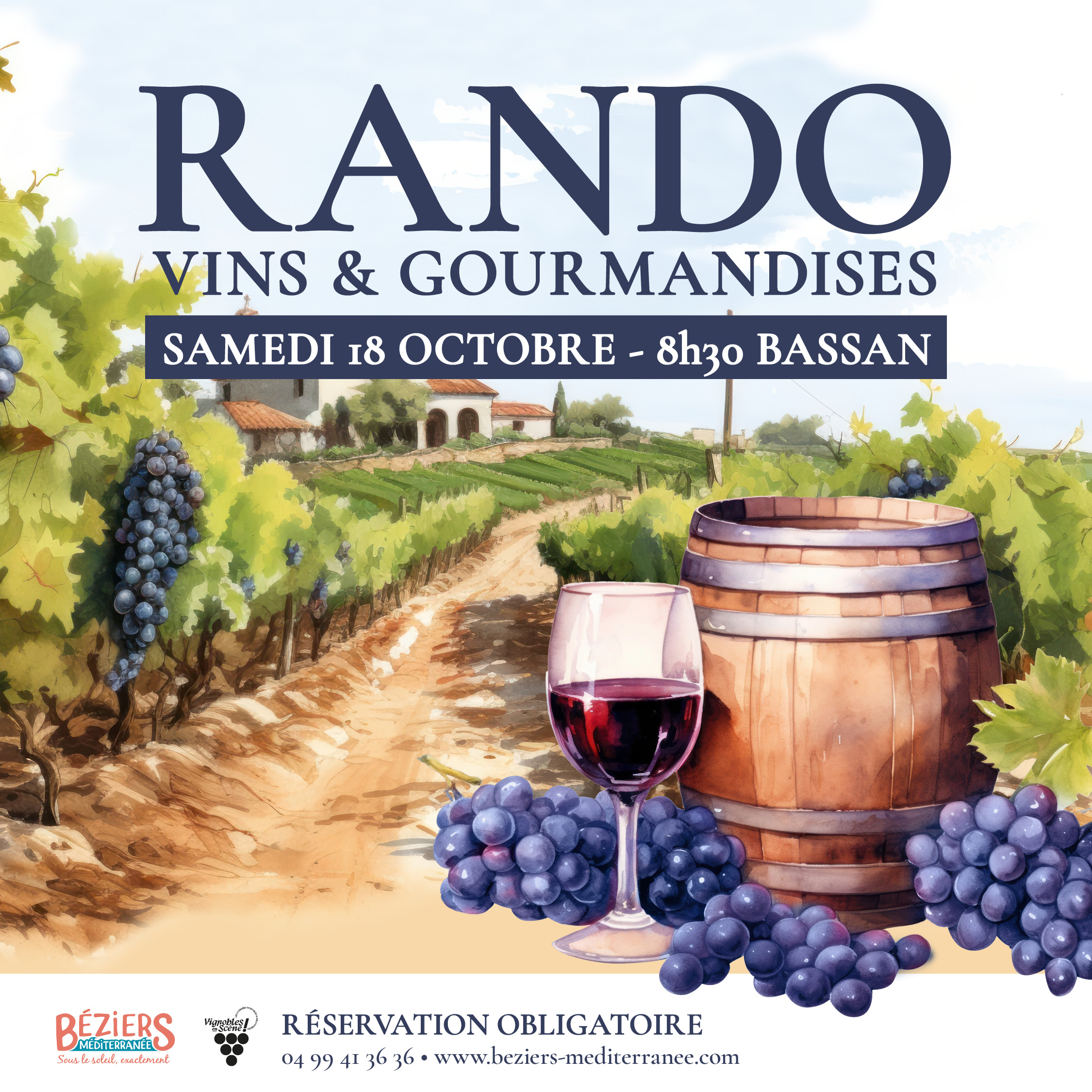 RANDO VINS & GOURMANDISES - Samedi 18 Octobre