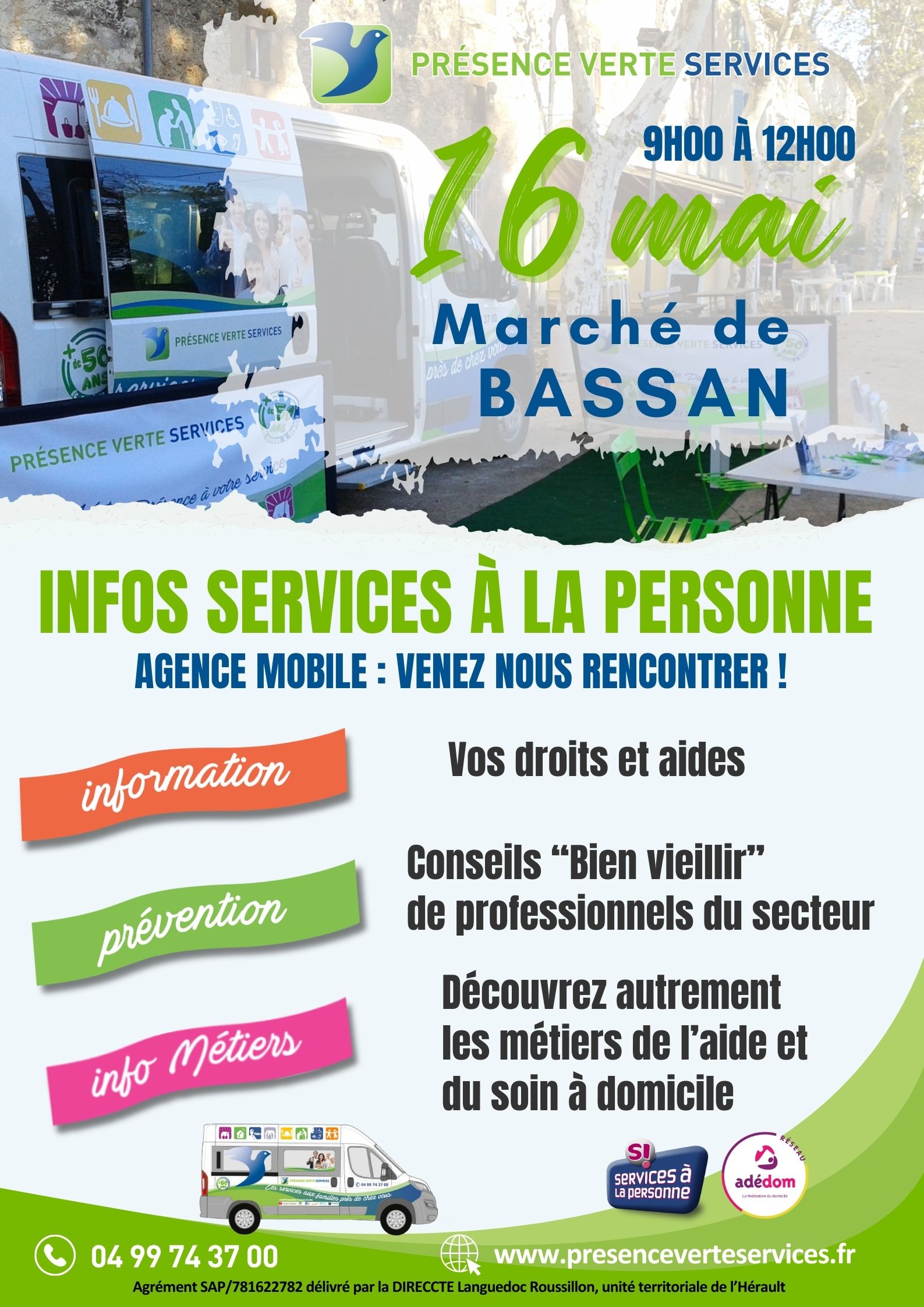 Infos services à la personne sur le marché du 16 mai