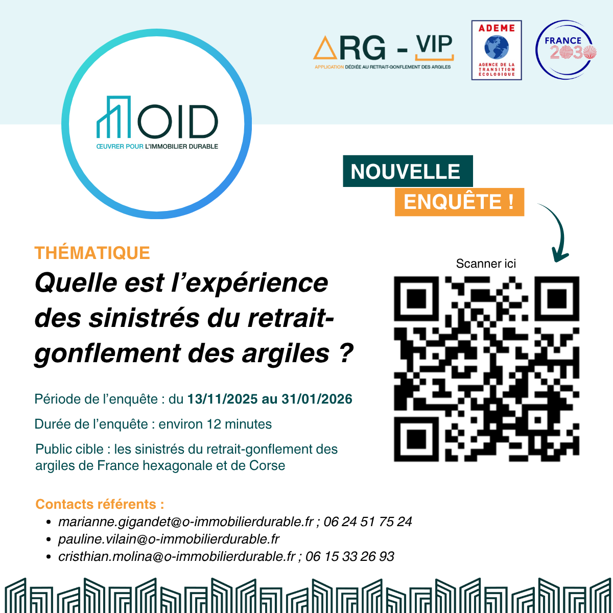 Enquête sur l’impact du retrait-gonflement des argiles – Projet ARG-VIP